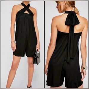 NWOT Free People Beach NWOT Redondo romper in BLACK ONLY size small